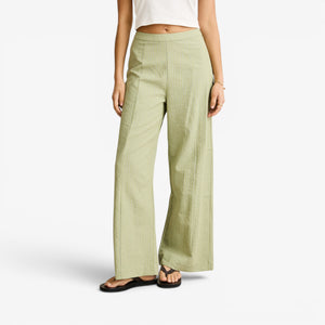 Rhythm Vista Stripe Wide Leg Pant - Olive