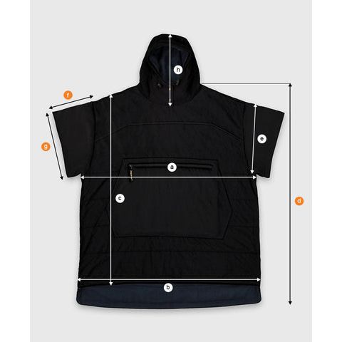 Voited Outdoor Poncho - Black
