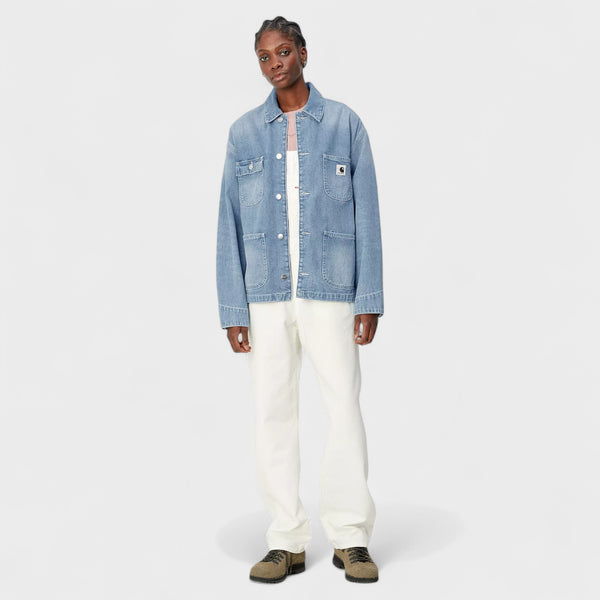 Carhartt W's OG Michigan Coat - Blue, light true washed