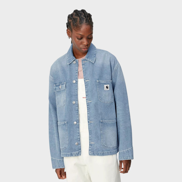 Carhartt W's OG Michigan Coat - Blue, light true washed