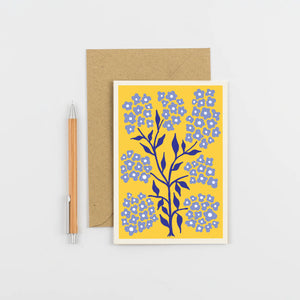 Wald Greeting Card - Forget Me Not