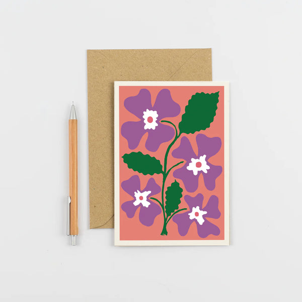 Wald Greeting Card - Pansy