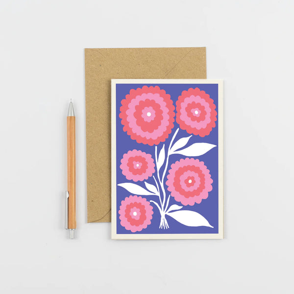Wald Greeting Card - Peony