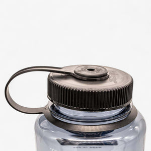 Nalgene 1 Litre Sustain Wide Mouth Bottle - Grey With Black Cap