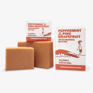 Wylder Naturals Soaps - Peppermint & Pink Grapefruit with Mango Butter