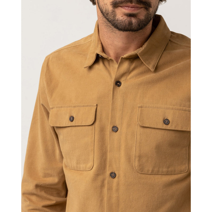 Rhythm Brushed Twill LS Shirt - Tan – Hiatus Store