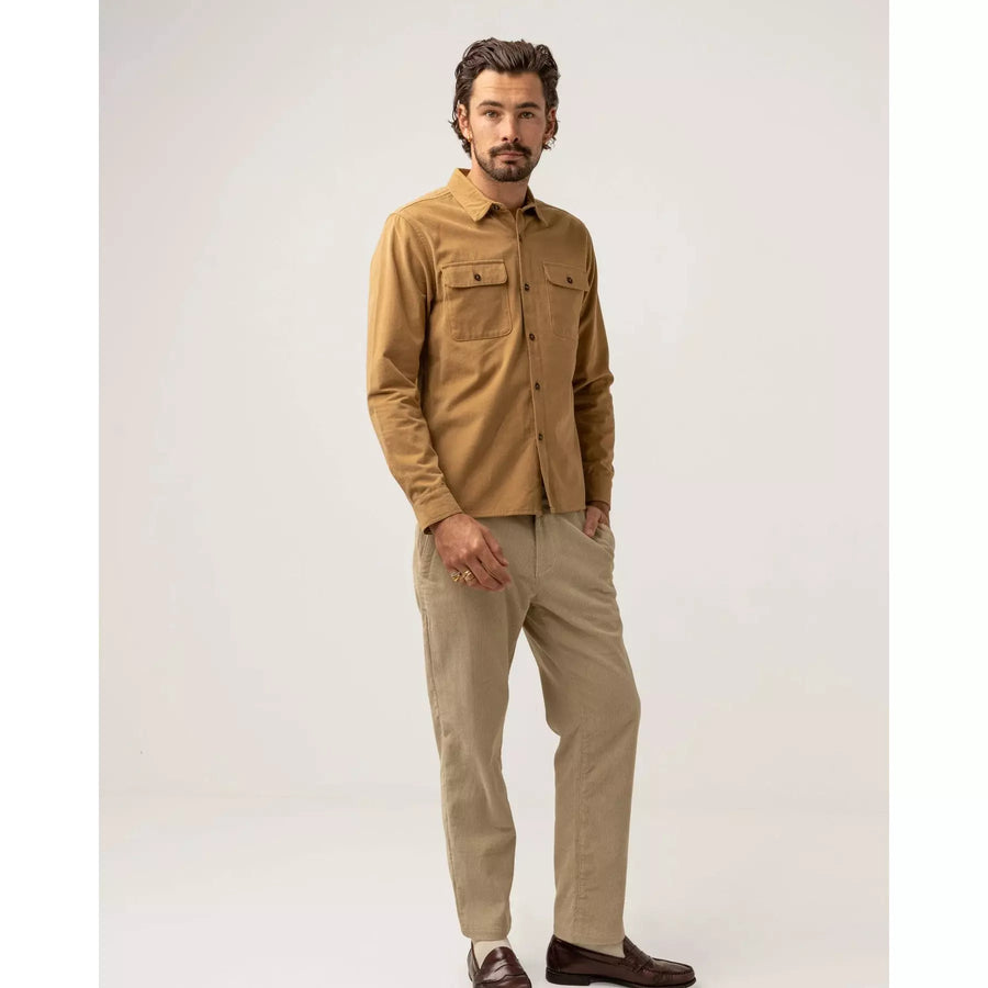 Rhythm Brushed Twill LS Shirt - Tan – Hiatus Store