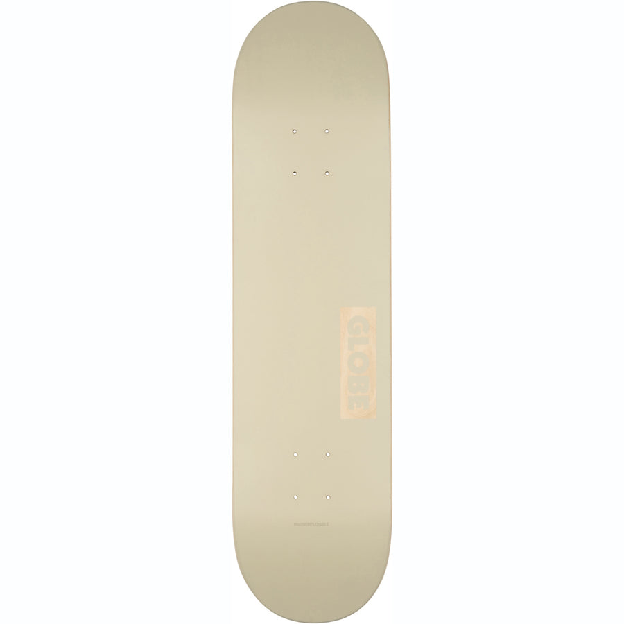 Globe Goodstock Skateboard Deck - Off White - 8.0"