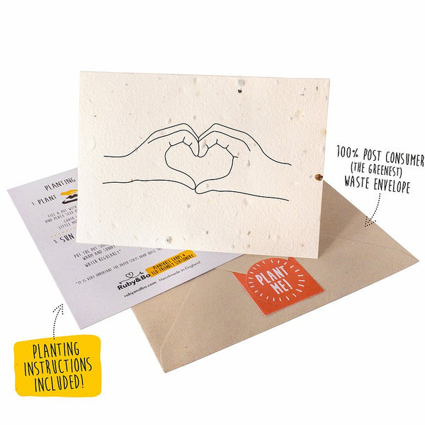 Ruby & Bo 'Happy Love Heart' Seed Card