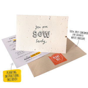 Ruby & Bo 'Sow Lovely' Plantable Seed Card
