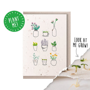 Ruby & Bo 'Plant Pots' Seed Card