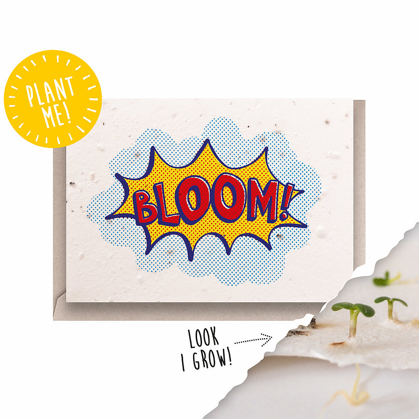 Ruby & Bo 'Bloom!' Plantable Seed Card