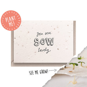 Ruby & Bo 'Sow Lovely' Plantable Seed Card