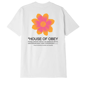 Obey House of Obey Flower T-Shirt - White