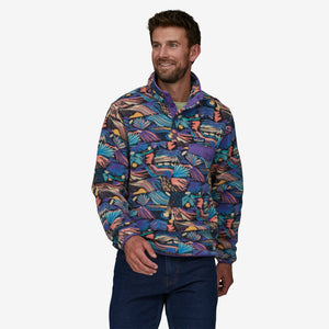 Patagonia Men's Lightweight Synchilla® Snap-T® Fleece Pullover - Joy: Pitch Blue