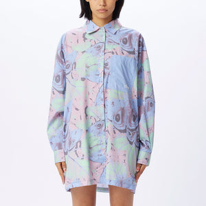 Obey Alyssa Shirt - Pastel Blue Multi