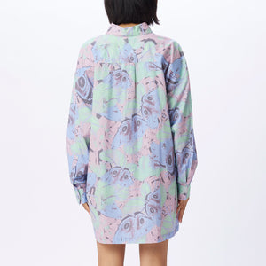 Obey Alyssa Shirt - Pastel Blue Multi