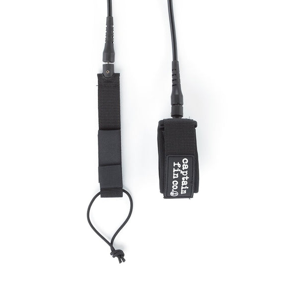 Captain Fin Shred Cord Standard Longboard Leash 9' - Black