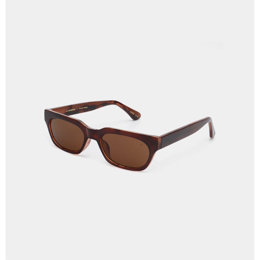 A.KJAERBEDE Bror Sunglasses - Brown/Demi Light Brown Transparent