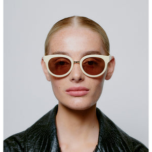 A.KJAERBEDE Jolie Sunglasses - Cream