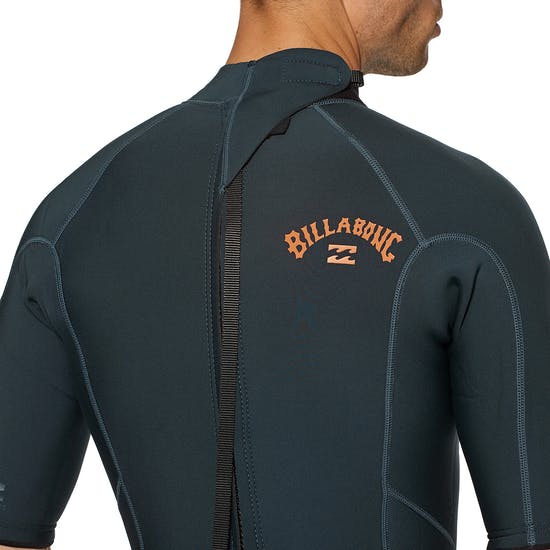 Billabong Absolute Short Sleeve Flatlock BZ Men's Wetsuit - Slate Blue - 2mm