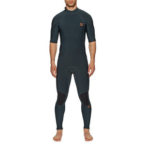 Billabong Absolute Short Sleeve Flatlock BZ Men's Wetsuit - Slate Blue - 2mm