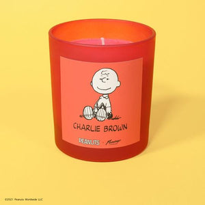 Peanuts x Flamingo Popcorn Charle Brown Frosted Candle