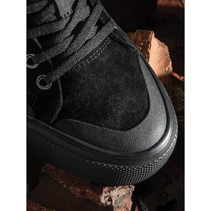 Globe Los Angered II Hi-Top Trainers - Black Wolverine / Montano - Wolverine Long-Lasting Leather