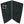 Modom Twin Fin Surfboard Traction Tailpad - Charcoal Swirl