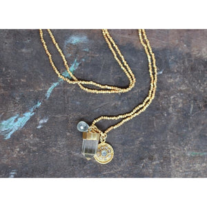 Nkuku Pandita Charm Necklace - 22 Karat Gold