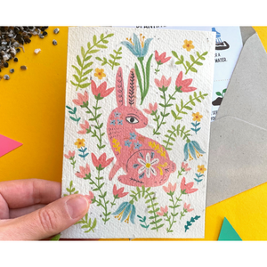Ruby & Bo 'Happy Hare' Plantable Seed Card
