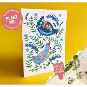 Ruby & Bo 'Spring Chicken' Plantable Seed Card