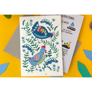 Ruby & Bo 'Spring Chicken' Plantable Seed Card