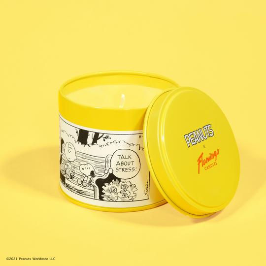 Peanuts x Flamingo Lemongrass and Lime Comic Strip Candle