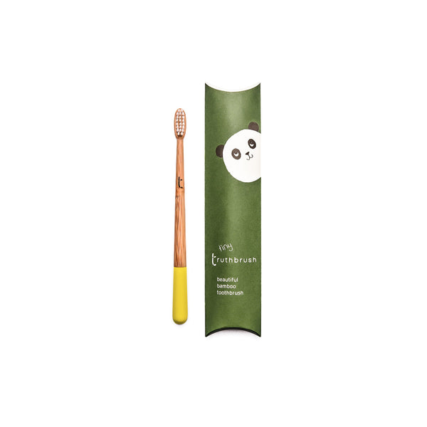 Truthbrush Kids Bamboo Toothbrush / Soft Bristles Sunshine Yellow