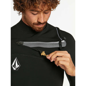 Volcom Modulator Chest Zip Full Wetsuit 3/2mm - Black