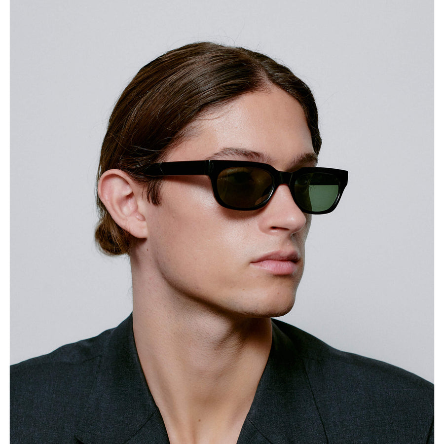 TopFoxx - EVE - Black Rectangular Sunglasses for Women