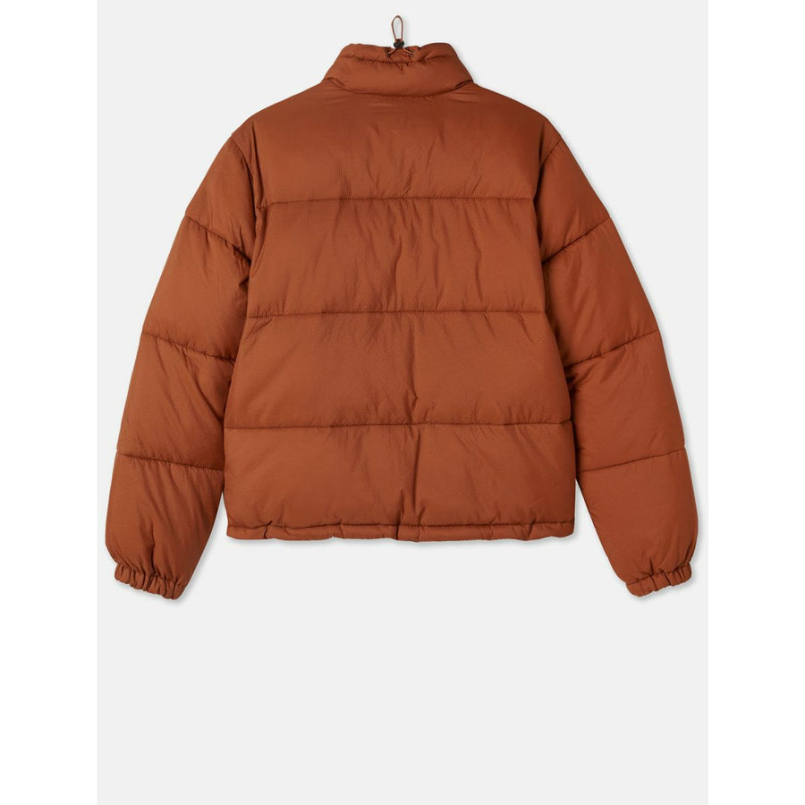 Rust puffer outlet jacket