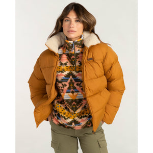 Billabong 'January Puffa' Women's Recycler Puffer Jacket - Inca Gold