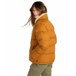 Billabong 'January Puffa' Women's Recycler Puffer Jacket - Inca Gold