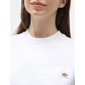 Dickies Women's Short Sleeve Porterdale Crop - White