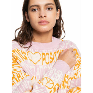 Quiksilver Explorer Vibes Sweatshirt - Antique White Jacquard