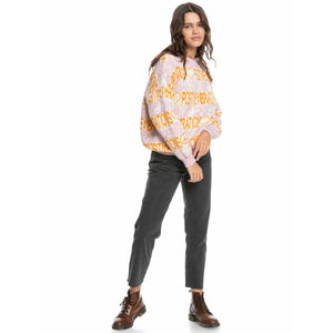 Quiksilver Explorer Vibes Sweatshirt - Antique White Jacquard