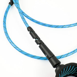 FCS 'Freedom Helix' ALL ROUND Longboard Ankle Surf Leash 9' - Natural / Black