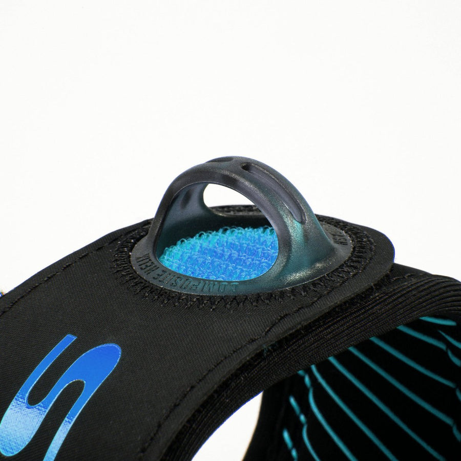 FCS 'Freedom Helix' ALL ROUND Longboard Ankle Surf Leash 9' - Blue / Black