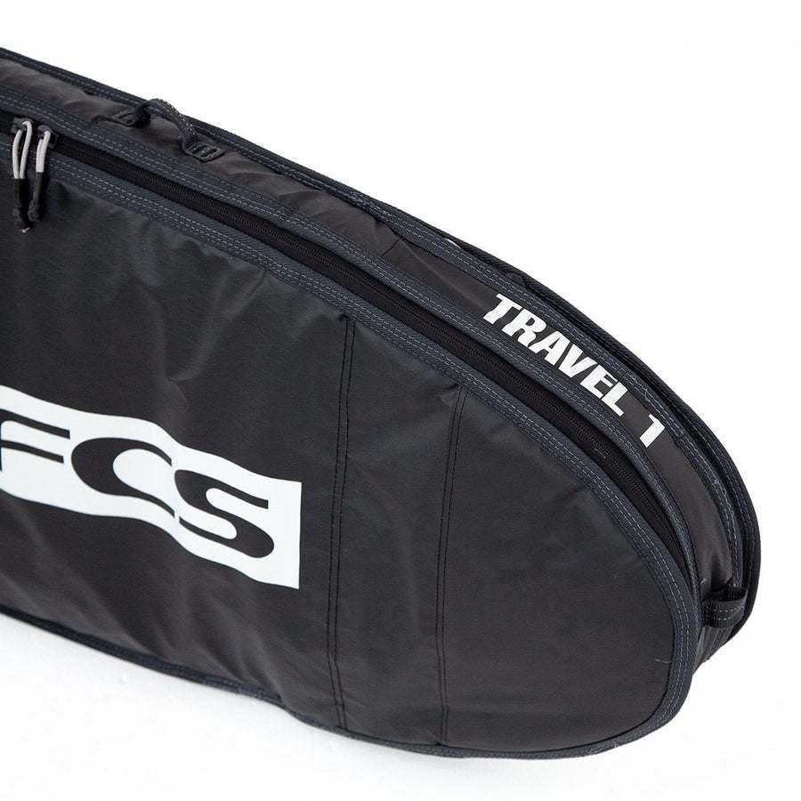 FCS 'Travel 1' All Purpose Cover Surfboard Bag 6'0" - Black / Grey