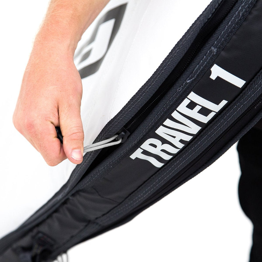 FCS 'Travel 1' All Purpose Cover Surfboard Bag 6'0" - Black / Grey