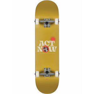 Globe G1 'Act Now' Complete Skateboard 8.0" - Mustard