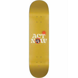Globe G1 'Act Now' Skateboard Deck 8.0" - Mustard