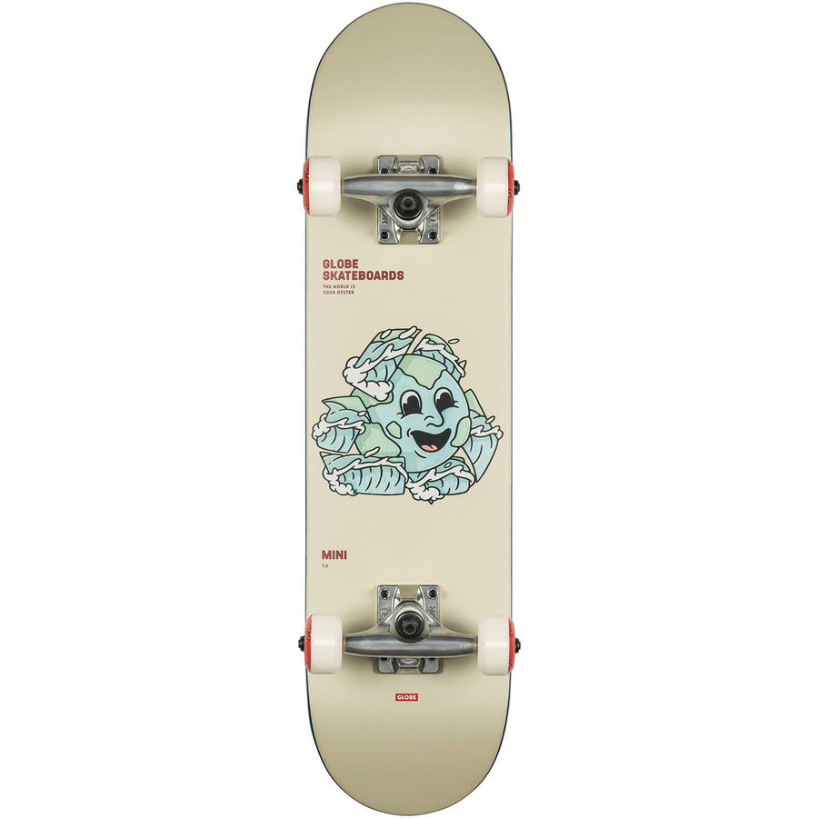 Globe KIDS 'Environmentalist' Mini Complete Skateboard 7.0" - Cycle